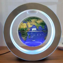 Comfort u0026 Style Beleuchtung-Floating Globe Lamp - Magnetic Levitation LED World Map Decor