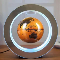 Comfort u0026 Style Beleuchtung-Floating Globe Lamp - Magnetic Levitation LED World Map Decor