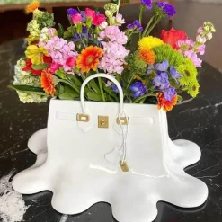 Adventure Basecamp Camping Im Freien|Outdoor & Garten-Florale Schmelzvase – Einzigartiger Wohndekor-Akzent