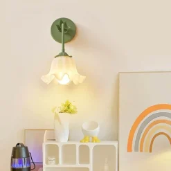 Bright Accents Beleuchtung-Florale Wandlampe - Elegante Blumenleuchte