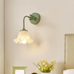 Bright Accents Beleuchtung-Florale Wandlampe - Elegante Blumenleuchte