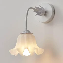 Bright Accents Beleuchtung-Florale Wandlampe - Elegante Blumenleuchte