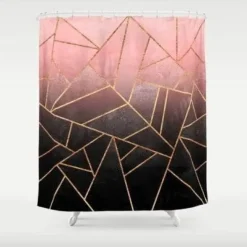 Aqua Essence Badezimmer-Floraler Duschvorhang - Elegantes Venuskuss Badezimmerdekor