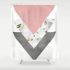 Aqua Essence Badezimmer-Floraler Duschvorhang - Elegantes Venuskuss Badezimmerdekor