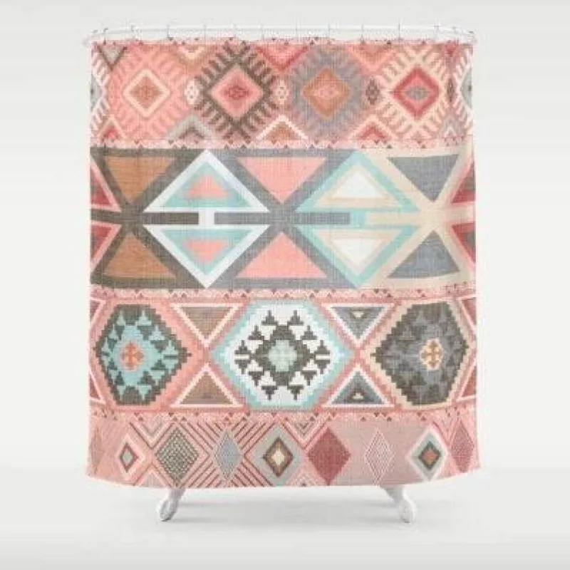 Aqua Essence Badezimmer-Floraler Duschvorhang - Elegantes Venuskuss Badezimmerdekor