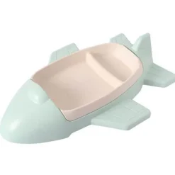 Kinder The Decor Haven Kinderwagen & Zubehör-Flugzeug-Bambus-Kindergeschirr-Set – Umweltfreundliches Geschirr