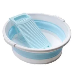 The Blissful Bath Badezimmer-Foldable Mini Laundry Basin - Compact Washing Tub for Home Use