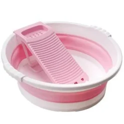 The Blissful Bath Badezimmer-Foldable Mini Laundry Basin - Compact Washing Tub for Home Use