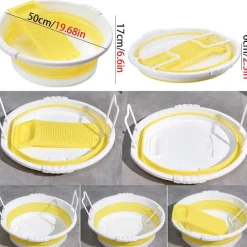 The Blissful Bath Badezimmer-Foldable Mini Laundry Basin - Compact Washing Tub for Home Use