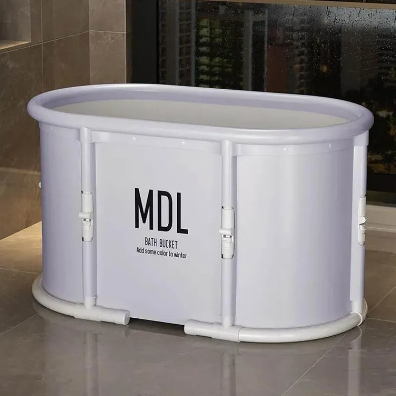 The Blissful Bath Badezimmer-Foldable Space-Saver Bathtub - Home Relaxation Essential