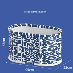 The Blissful Bath Badezimmer-Foldable Space-Saver Bathtub - Home Relaxation Essential