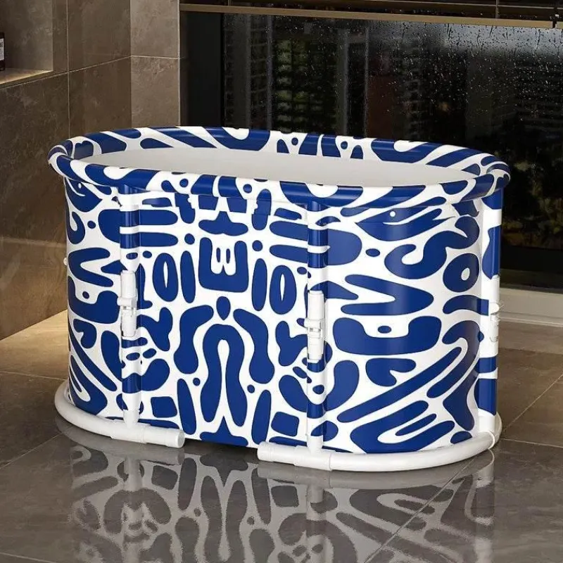 The Blissful Bath Badezimmer-Foldable Space-Saver Bathtub - Home Relaxation Essential