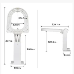 The Blissful Bath Badezimmer-Foldable Squat Toilet Seat Holder - Comfortable Easy to Use