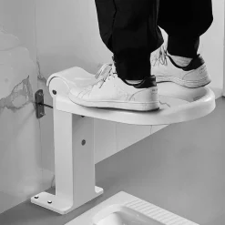 The Blissful Bath Badezimmer-Foldable Squat Toilet Seat Holder - Comfortable Easy to Use