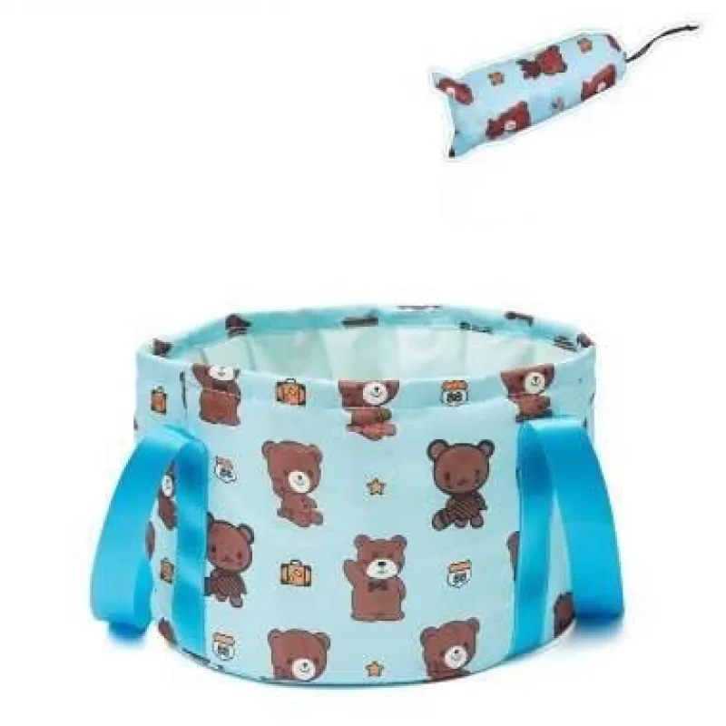 The Blissful Bath Badezimmer-Foldable Travel Foot Wash Basin - Portable Foot Bath Sink