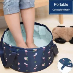 The Blissful Bath Badezimmer-Foldable Travel Foot Wash Basin - Portable Foot Bath Sink