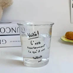 Plates u0026 More Küche & Esszimmer-Französischer Glasbecher – 320 ml Eiskaffee-Saftbecher