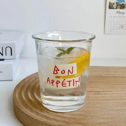 Plates u0026 More Küche & Esszimmer-Französischer Glasbecher – 320 ml Eiskaffee-Saftbecher