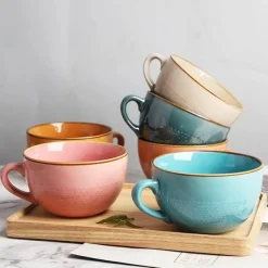 Plates u0026 More Küche & Esszimmer-Frühstücksschüssel-Set aus Keramik – ideal für den Gebrauch zu Hause und im Büro