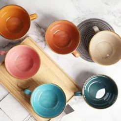 Plates u0026 More Küche & Esszimmer-Frühstücksschüssel-Set aus Keramik – ideal für den Gebrauch zu Hause und im Büro