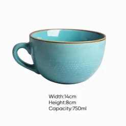 Plates u0026 More Küche & Esszimmer-Frühstücksschüssel-Set aus Keramik – ideal für den Gebrauch zu Hause und im Büro