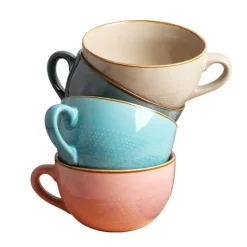 Plates u0026 More Küche & Esszimmer-Frühstücksschüssel-Set aus Keramik – ideal für den Gebrauch zu Hause und im Büro