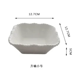 Elegance at the Table Küche & Esszimmer-Frühstücksschüssel-Set aus Keramikperlen – elegantes, stilvolles Geschirr