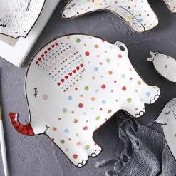 The Culinary Kit Küche & Esszimmer-Frühstücksteller mit Tiermotiven – Niedliches Keramikgeschirr