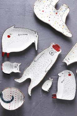 The Culinary Kit Küche & Esszimmer-Frühstücksteller mit Tiermotiven – Niedliches Keramikgeschirr