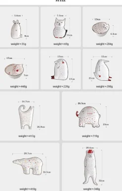 The Culinary Kit Küche & Esszimmer-Frühstücksteller mit Tiermotiven – Niedliches Keramikgeschirr