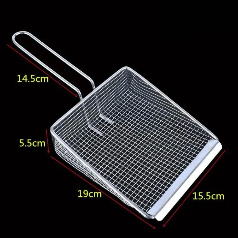 The Culinary Kit Küche & Esszimmer-Frittierspatel aus Edelstahl – Sieb-Kochwerkzeug zum Frittieren und Abtropfen