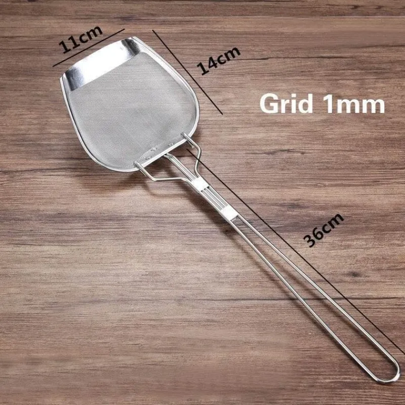 The Culinary Kit Küche & Esszimmer-Frittierspatel aus Edelstahl – Sieb-Kochwerkzeug zum Frittieren und Abtropfen