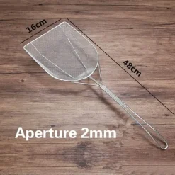 The Culinary Kit Küche & Esszimmer-Frittierspatel aus Edelstahl – Sieb-Kochwerkzeug zum Frittieren und Abtropfen