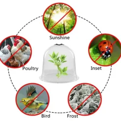 Adventure Basecamp Camping Im Freien|Outdoor-Artikel-Frostschutzabdeckung für den Wintergarten – transparenter Pflanzenschutz