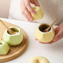 Decor Küche & Esszimmer-Fruchtförmiges Keramik-Gewürzglas - Gewürzbehälter für die Küche