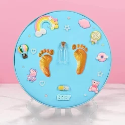 Kinder The Decor Haven Kinderwagen & Zubehör-Fußabdruck-Set für Neugeborene – Erinnerungs-Set für Babys