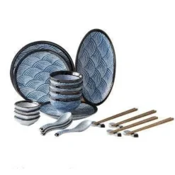 Elegance at the Table Küche & Esszimmer-Fuji Porzellan-Geschirrset – Elegantes Geschirrset