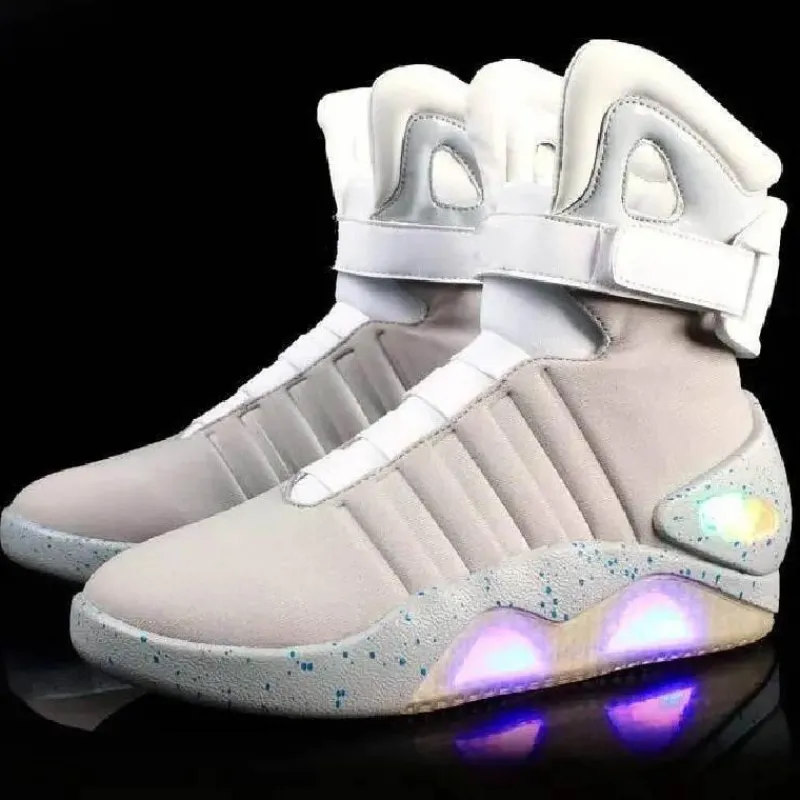 Herren Decor Herrenschuhe-Futuristische LED-Partystiefel – wiederaufladbare Leuchtschuhe