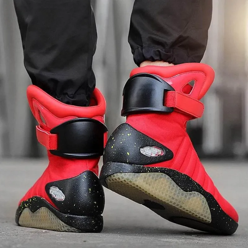 Herren Decor Herrenschuhe-Futuristische LED-Partystiefel – wiederaufladbare Leuchtschuhe