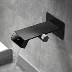 Tranquil Waters Gadgets Für Zuhause|Badezimmer-Futuristischer Badezimmerhahn mit Digitalanzeige – Hochwertige Waschbeckenarmatur