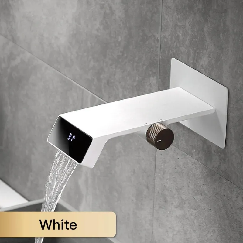 Tranquil Waters Gadgets Für Zuhause|Badezimmer-Futuristischer Badezimmerhahn mit Digitalanzeige – Hochwertige Waschbeckenarmatur