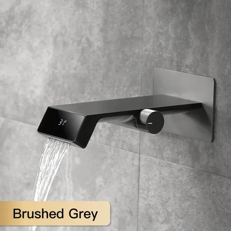 Tranquil Waters Gadgets Für Zuhause|Badezimmer-Futuristischer Badezimmerhahn mit Digitalanzeige – Hochwertige Waschbeckenarmatur