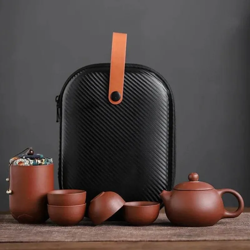 Brew Bliss Küche & Esszimmer-Gaiwan-Kung-Fu-Teeservice aus Keramik – tragbares Geschenk für Teeliebhaber