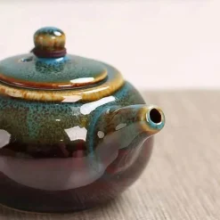 Plates u0026 More Küche & Esszimmer-Gaiwan-Teeservice aus Keramik – Gongfu-Reise-Teekannen- und Tassenset