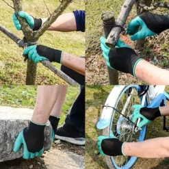 Cozy Living Heimwerkzeuge-Gartenkrallenhandschuhe - Gummi-Gartenhandschuhe mit Krallenspitzen