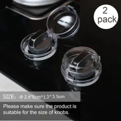 Deco Küche & Esszimmer-Gasschalterabdeckungen für Kinder – 2er-Pack Sicherheitszubehör