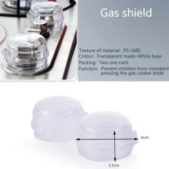 Deco Küche & Esszimmer-Gasschalterabdeckungen für Kinder – 2er-Pack Sicherheitszubehör