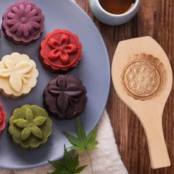 The Culinary Kit Küche & Esszimmer-Gebäckbackform aus Holz – süßes Backwerkzeug für Gebäck