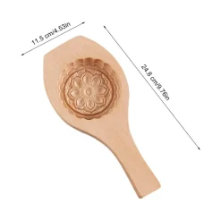 The Culinary Kit Küche & Esszimmer-Gebäckbackform aus Holz – süßes Backwerkzeug für Gebäck