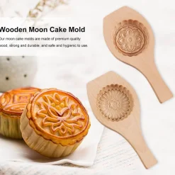 The Culinary Kit Küche & Esszimmer-Gebäckbackform aus Holz – süßes Backwerkzeug für Gebäck